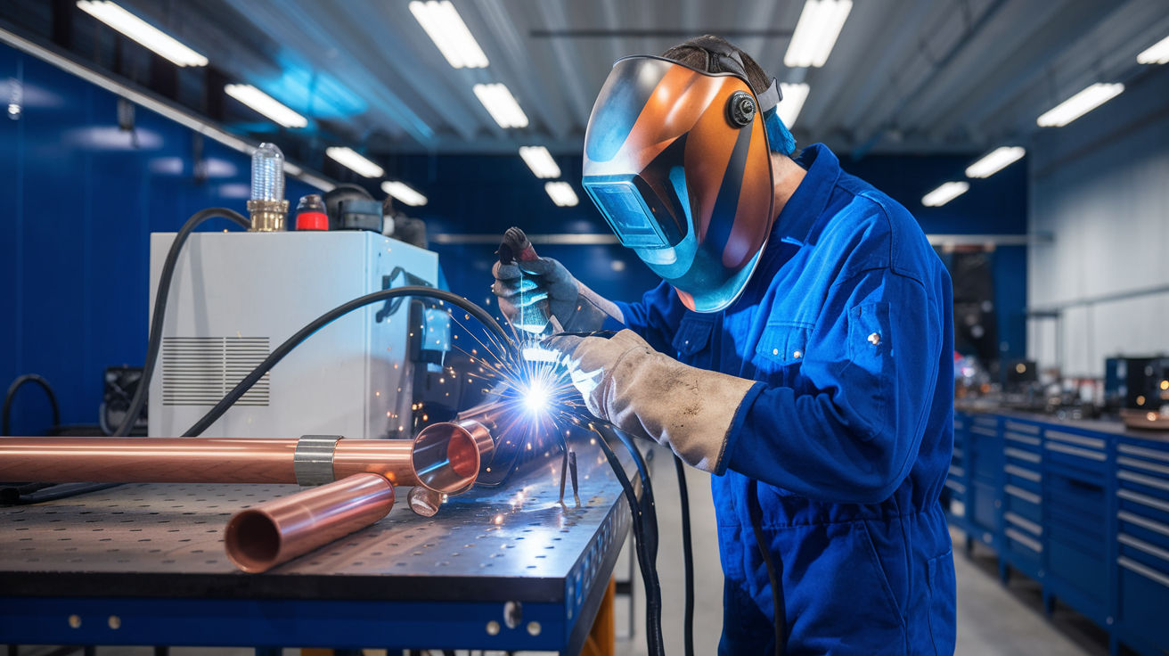 How To TIG Weld Copper Pipe For HVAC And Plumbing